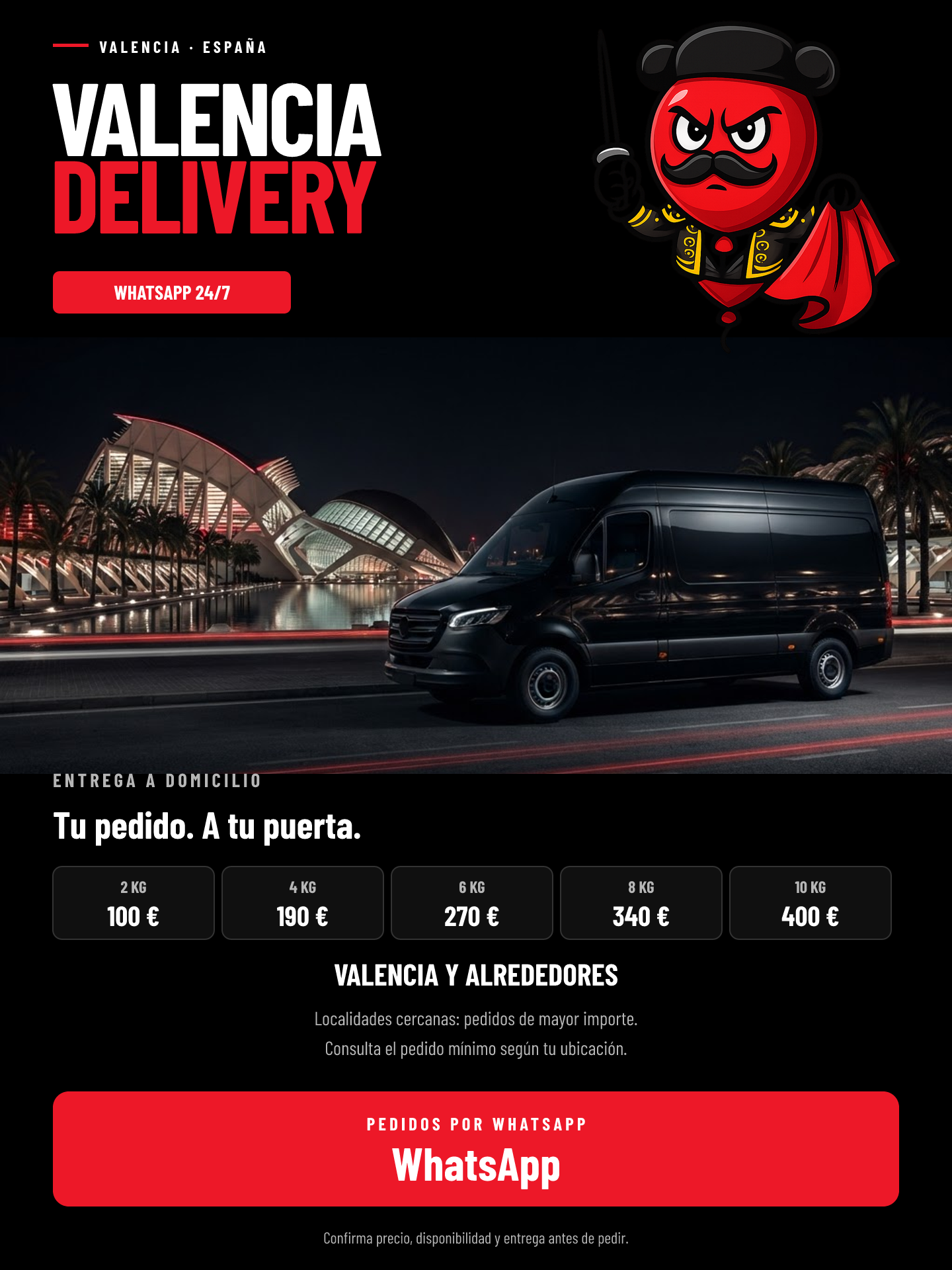 Valencia Delivery — Entrega a domicilio (Español)